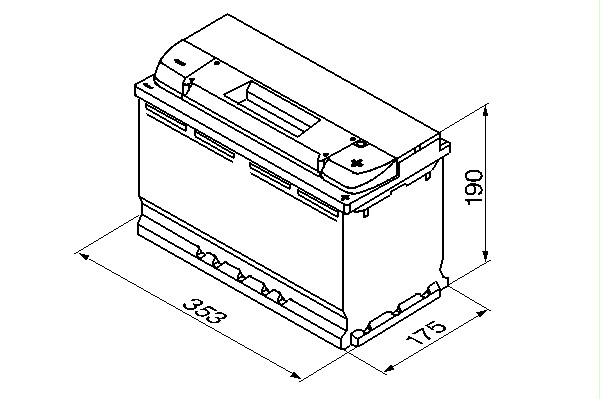 Batteri Varta AGM 12V 95Ah, 850CCA 2