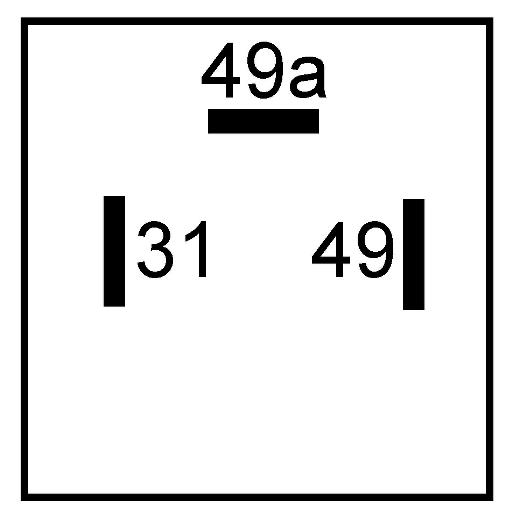 Blinkersrelä 12V, 2-4x21W 1