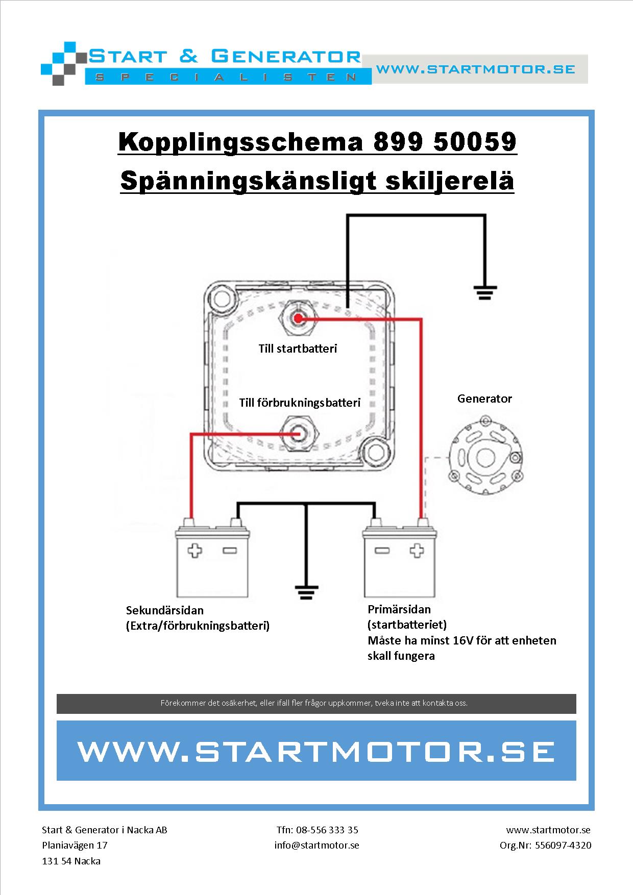 Skiljerelä 24V 100A spänningskänsligt 1