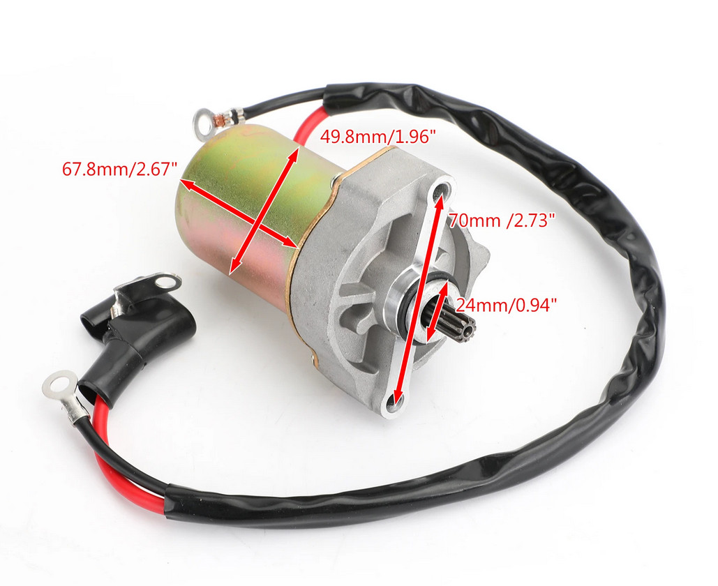 Startmotor 12V 9 kuggar CW