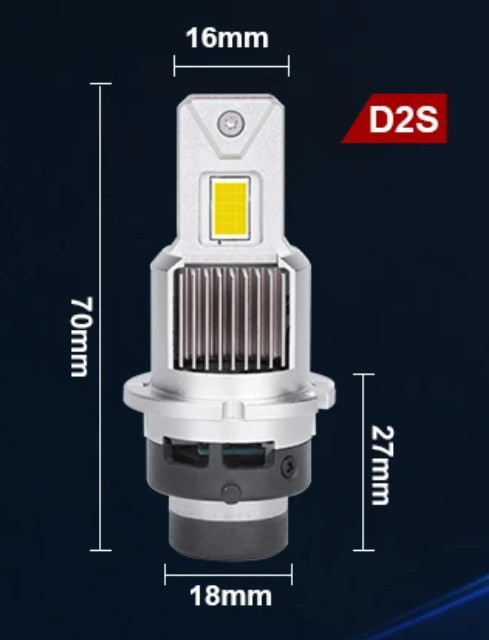 Ledlampa D2S 8000LM 6000K