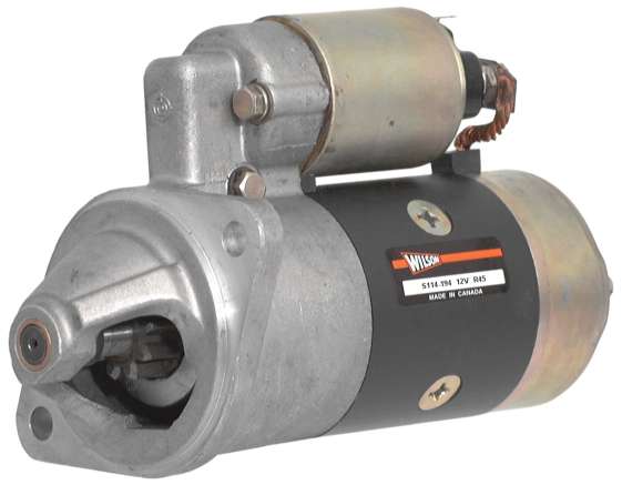 Startmotor 12V 1.0kW 9 Kuggar CW, renoverad original Hitachi