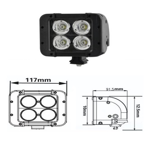 LED Lightbar 5tum Xtreme 40W Spot 2