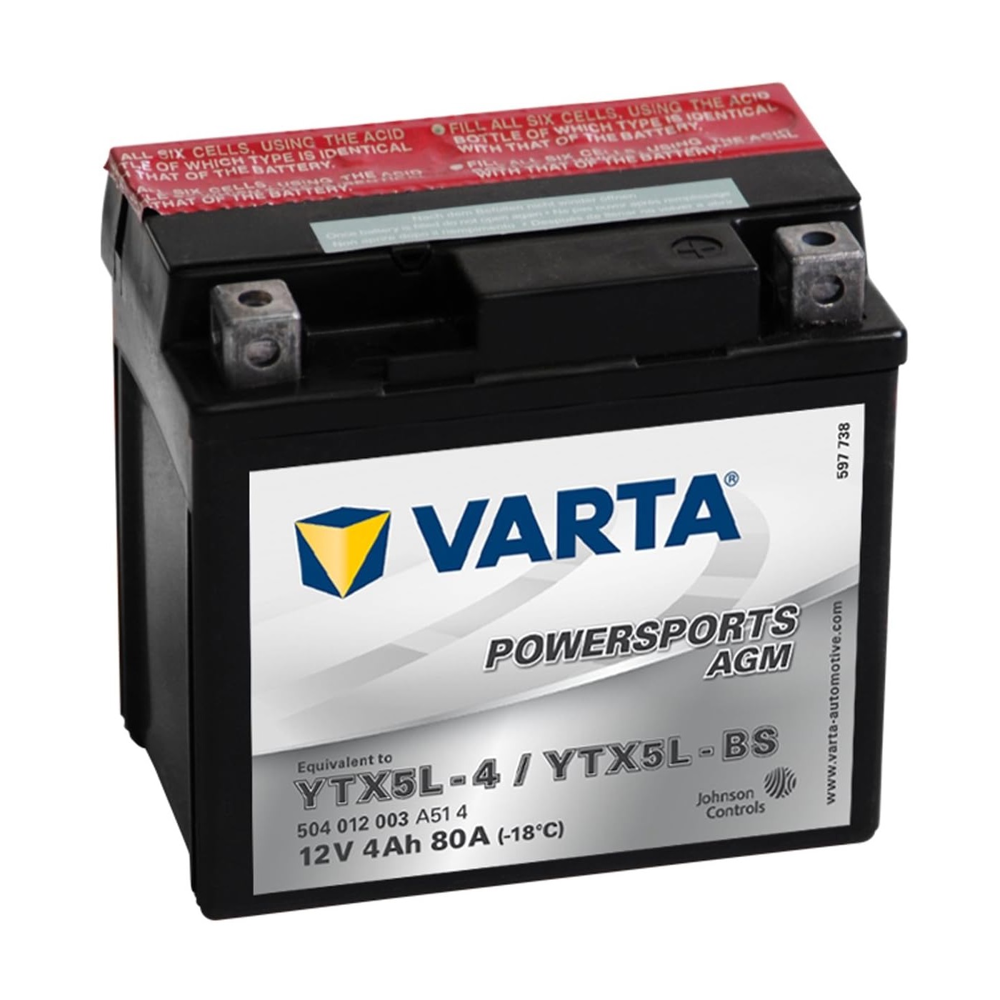 Batteri AGM 12V 4Ah 80A