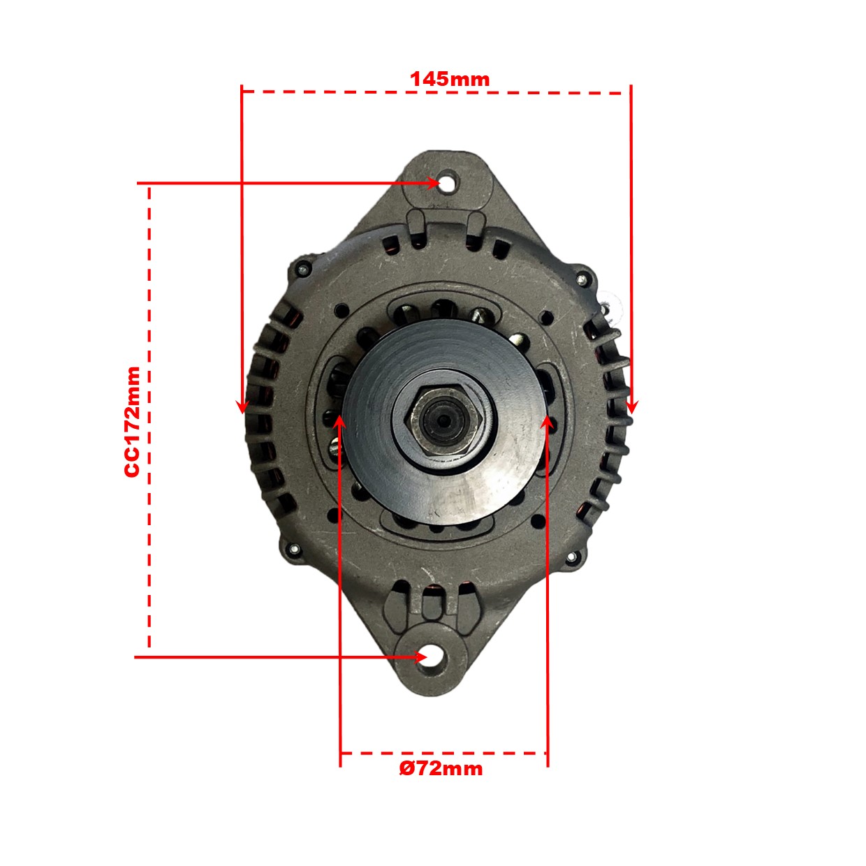 Generatorkit 14V 125A med Balmar MC618 regulator 4