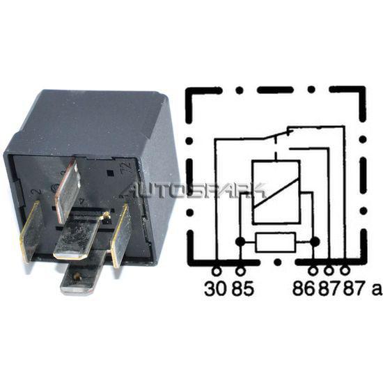 Minirelä växlande 12V 30-40A med diod 2