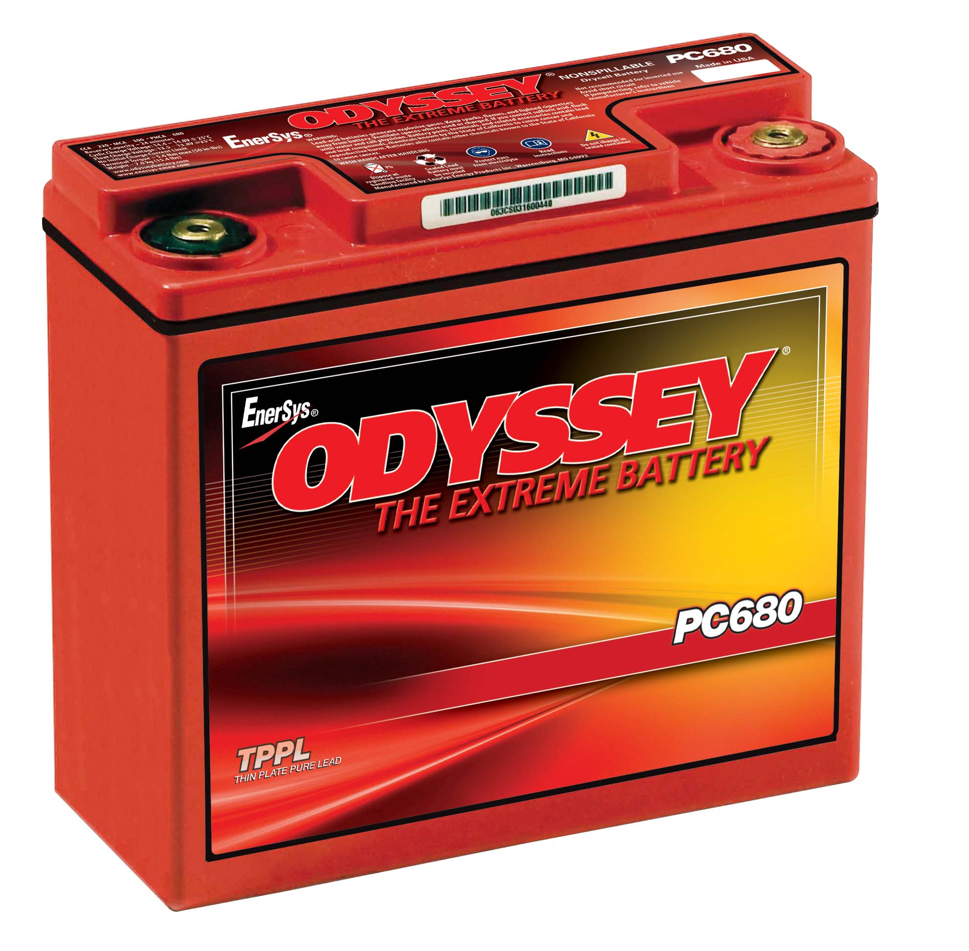 Batteri MC AGM 12V 17Ah, 170CCA Odyssey MJ