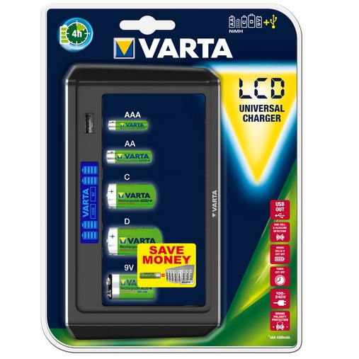 Batteriladdare Varta hushållsbatterier universal