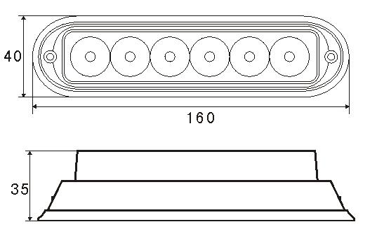 LED Blixtljus 6LED 2