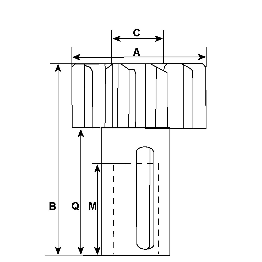 Pinion Bosch 11kugg (långa axeln) 1