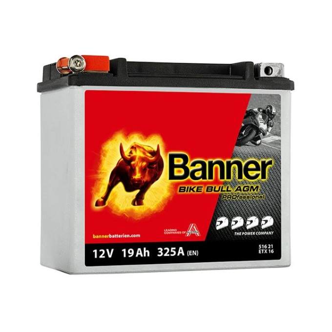 Batteri MC AGM 12V 19Ah, 325CCA Banner 1