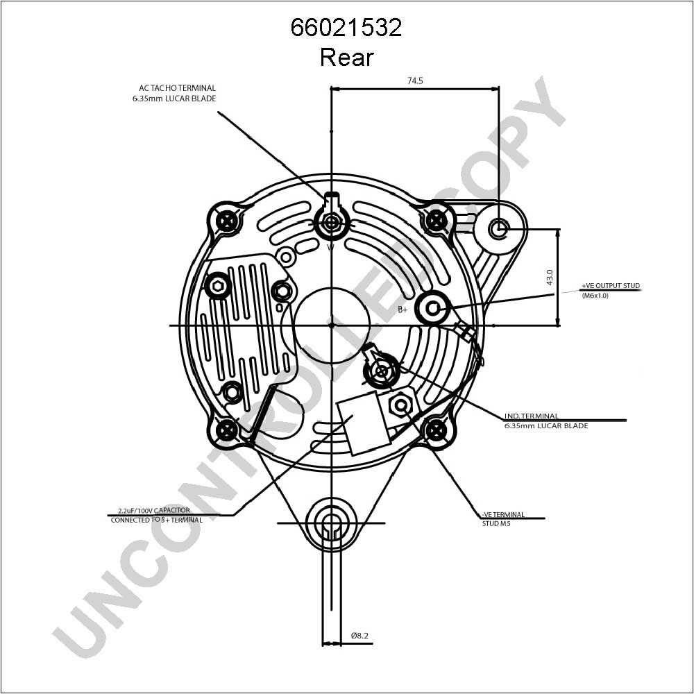 Generator 24V 60A, original Prestolite 4