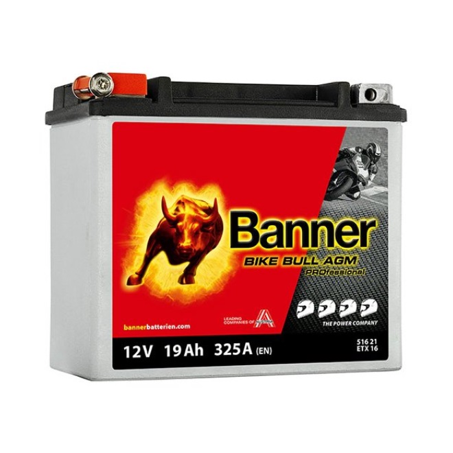 Batteri MC AGM 12V 19Ah, 325CCA Banner