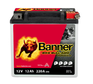 Batteri MC AGM 12V 12Ah 220CCA Banner