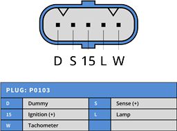 Generator 24V 110A, originalregulator Mitsubishi 4