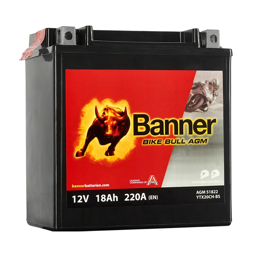 Batteri MC AGM 12V 18Ah, 220CCA Banner