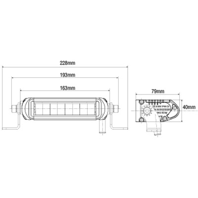 LED SEEKER Ultima 10 Driving ECE R112, ref 20 3