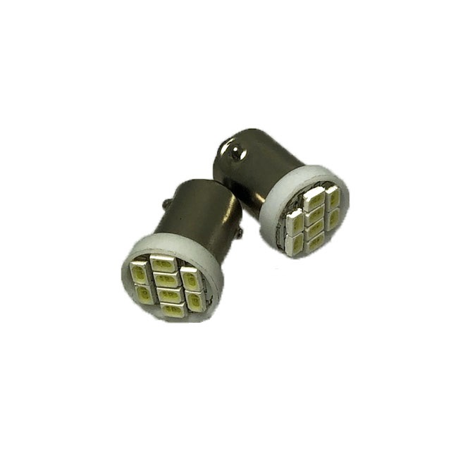 BA9s LED 8 SMD vit