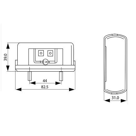 LED Regskyltsbelysning Universal 1