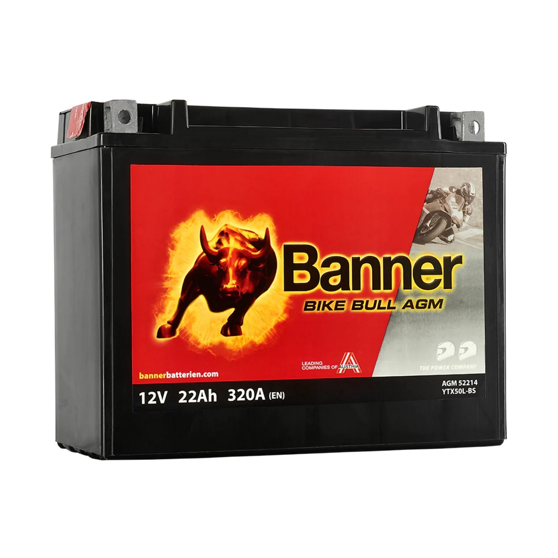 Batteri MC AGM 12V 22Ah, 320CCA Banner