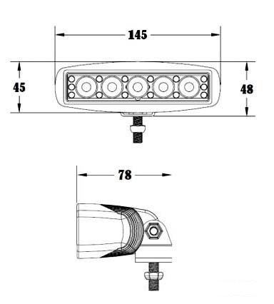 LED Marine 15W Slim Wide Spot 2