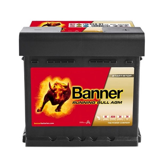 Batteri AGM 12V 50Ah 540CCA Banner