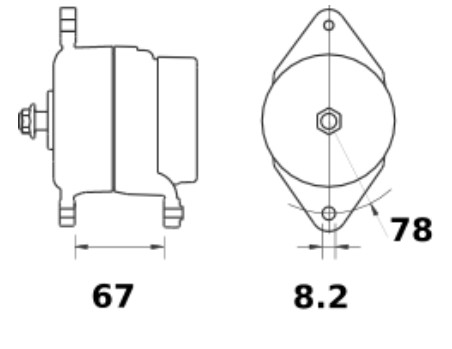 Generator 12V 55A 4