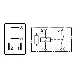 Microrelä 12V-30A med diod 1