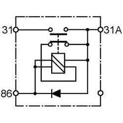 Elektrisk huvudströmbrytare 24V 1