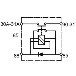 Elektrisk huvudströmbrytare 12V 1