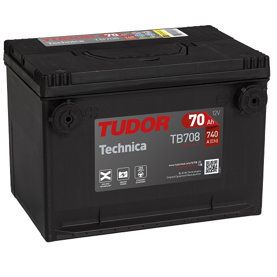 Batteri USA 12V 75Ah 740CCA Tudor Technica