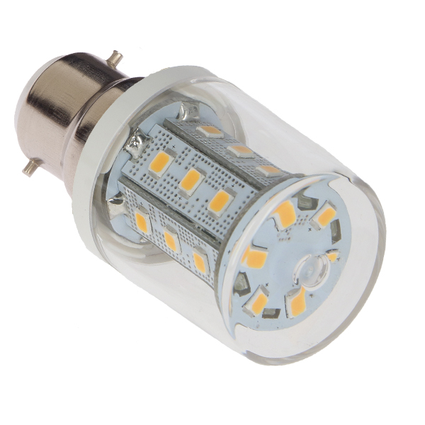 LED B22 3.6W varmvit ø23x61, IP44