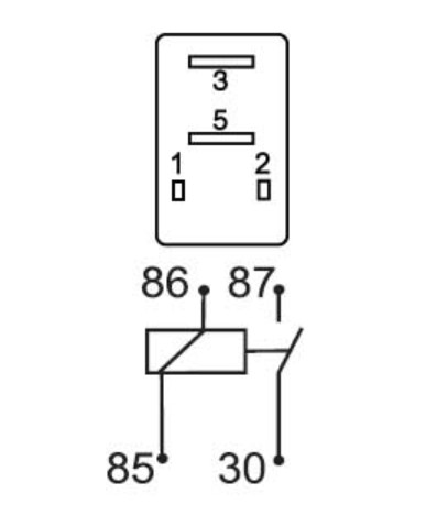 Microrelä 24V 10A 1