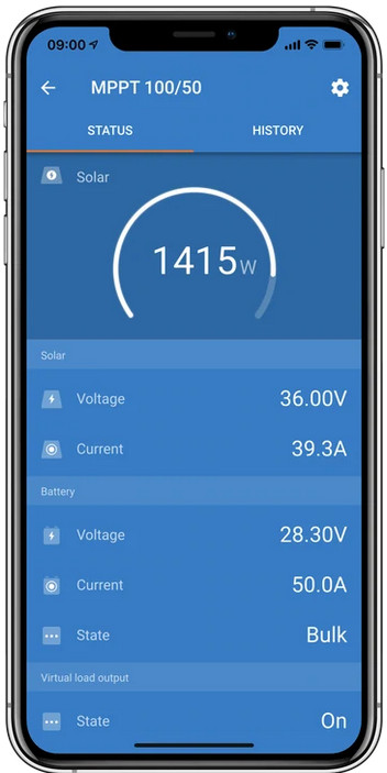 Laddningsregulator Smart Solar MPPT 150-50 Blutetooth 1