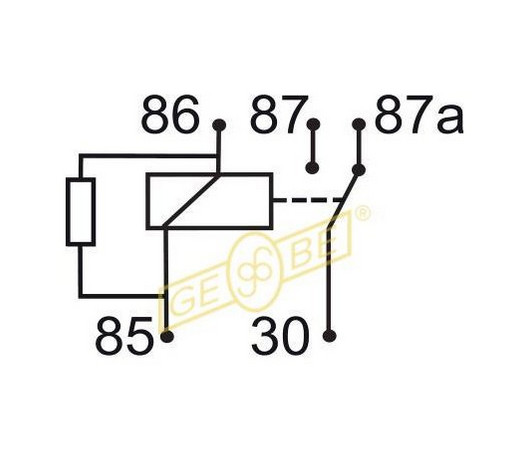 Minirelä växlande 24V 10-20A med resistor 3